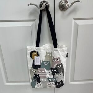 NWT Super Cute Cat Tote Pin Combo From France MSRP $49